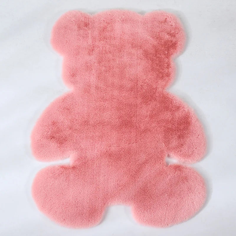 Afralia™ Soft Faux Rabbit Fur Floor Mat | Cozy Carpet for Sofa, Bedroom, Bedside