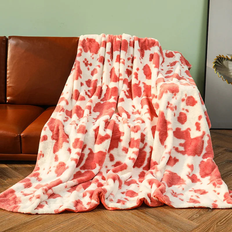 Afralia™ Two-Tone Raschel Blanket - Cozy, Stylish, All-Season Blanket