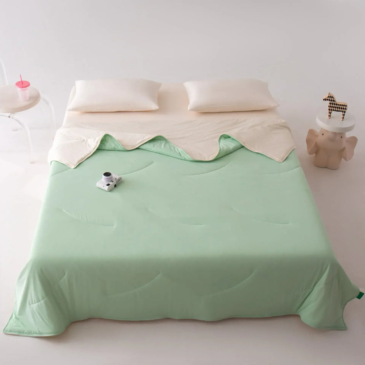 Afralia™ Green Summer Cooling Comforter for Single Beds
