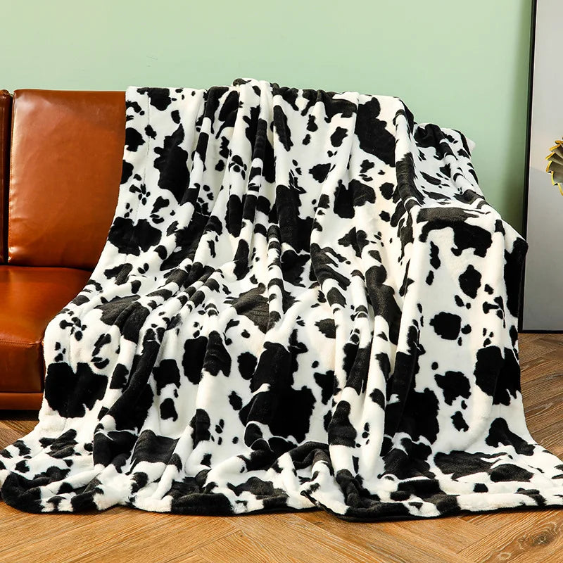 Afralia™ Two-Tone Raschel Blanket - Cozy, Stylish, All-Season Blanket