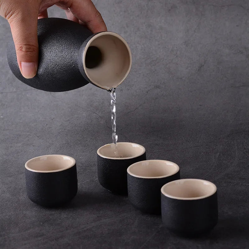 Afralia™ Japanse Keramische Sake Set - Traditionele Drinkware Ambachten