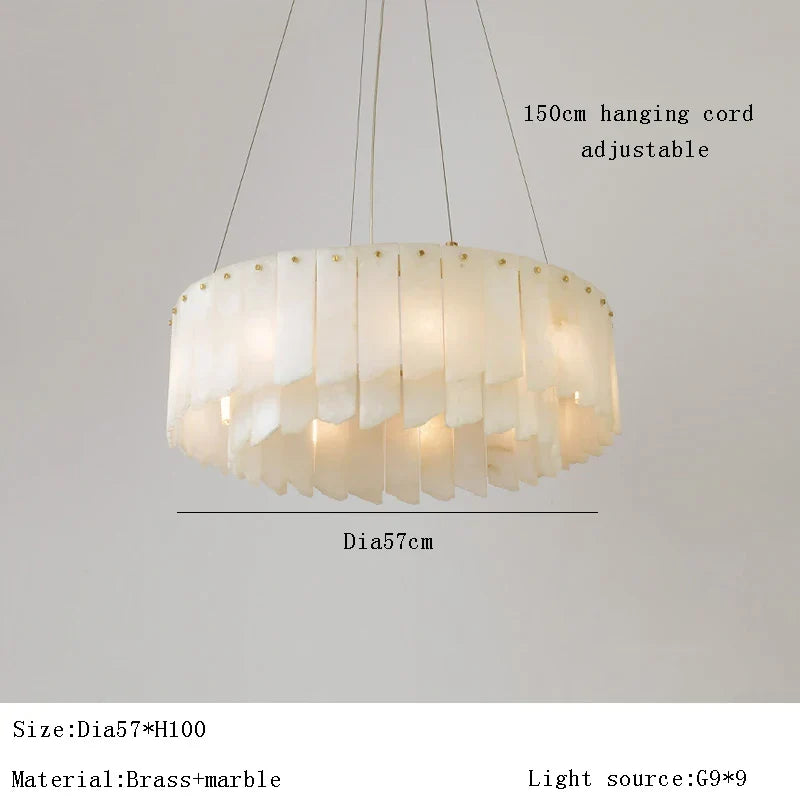 Afralia™ LED Gold Spanish Lucite Chandelier for Luxe Living Room Ceiling Decor