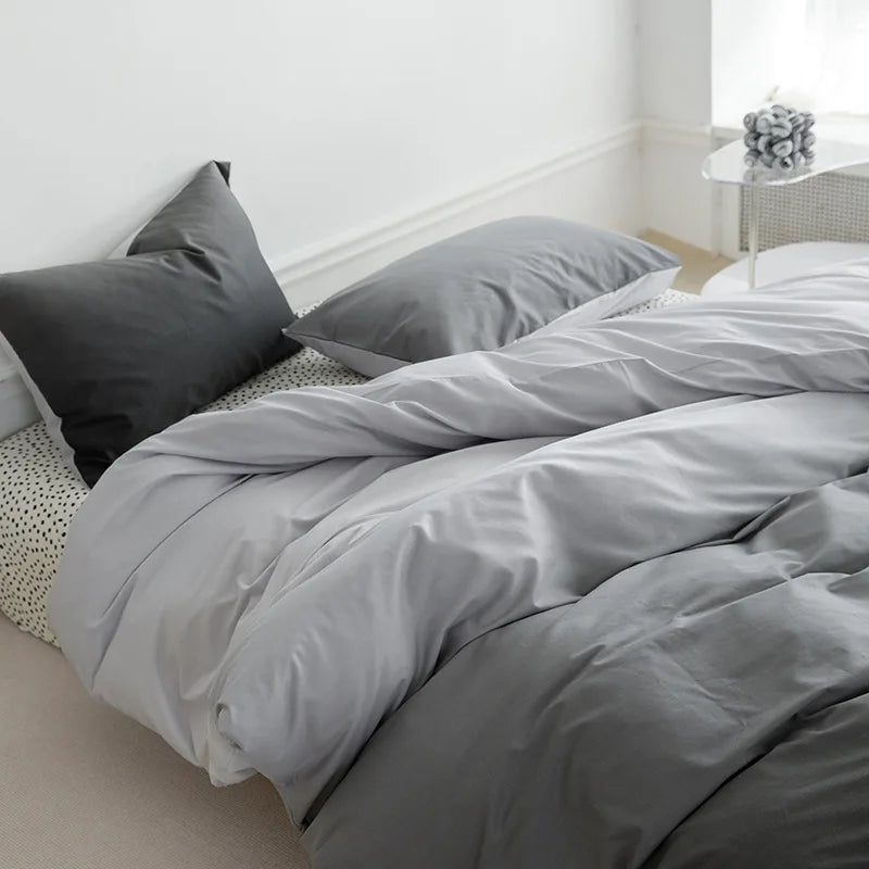 Afralia™ Cartoon Print Bedding Set: Breathable Duvet Cover, Bed Sheet, Pillowcases - Double & Single Sizes