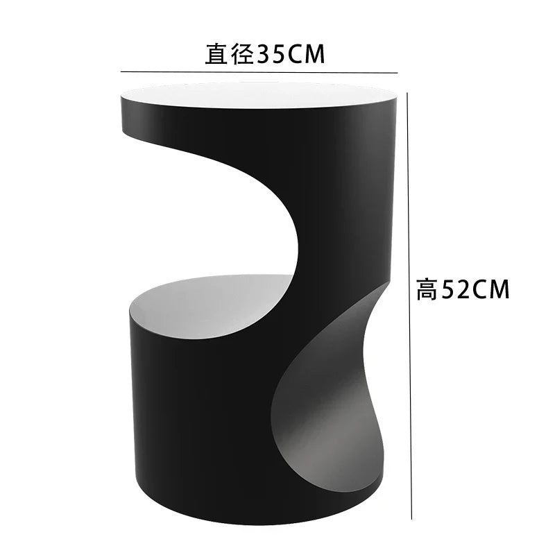 Afralia™ Modern Light Luxury Sofa Side Table High Quality Unique Design