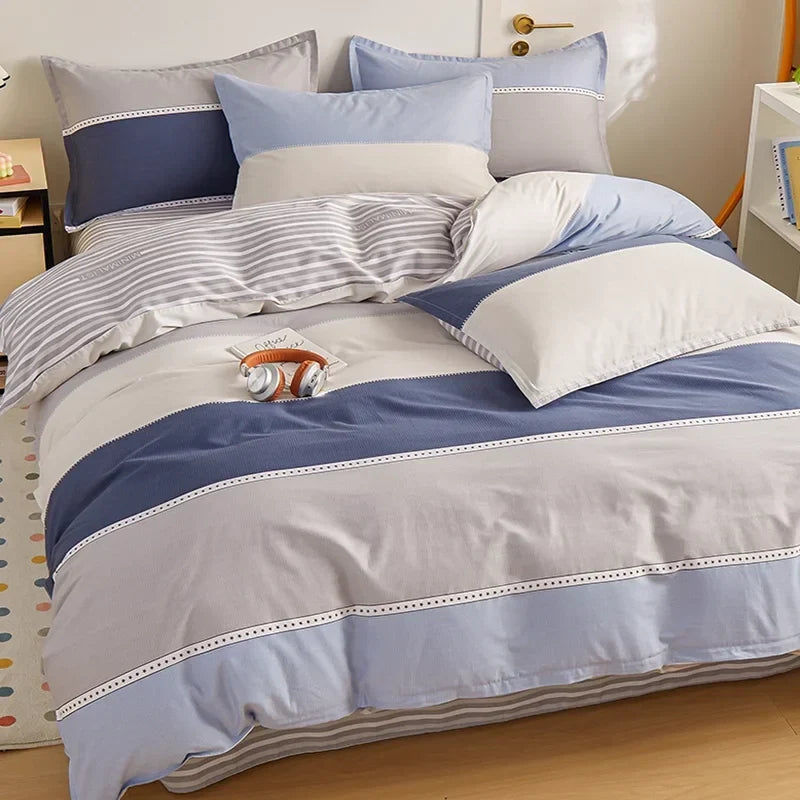 Afralia™ Cotton Single Duvet Cover - Skin Friendly Quilt Cover for Single King Bed