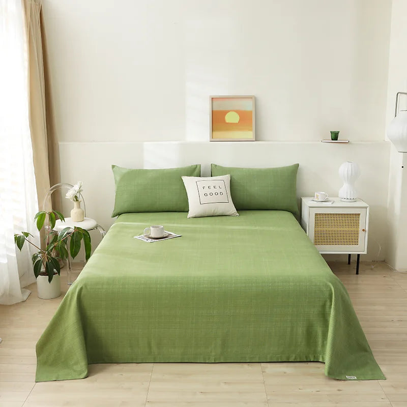 Afralia™ Cartoon Printed Cotton Bedspread | Queen King | Durable Coarse Cloth | All Seasons