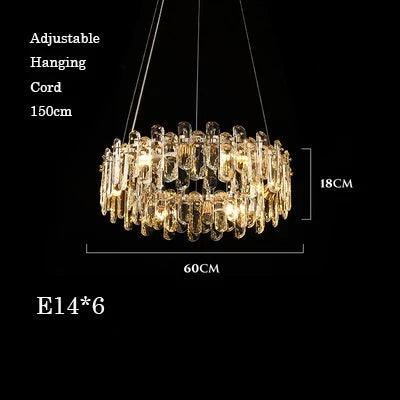 Afralia™ Gold Crystal Strip Chandelier - Dimmable Indoor Ceiling Light
