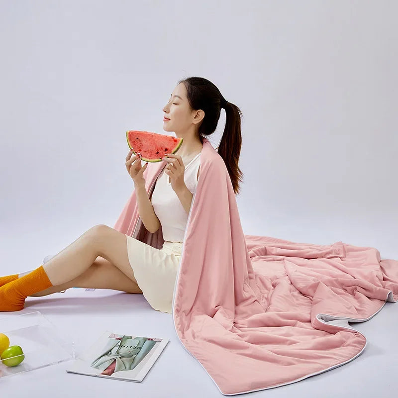 Afralia™ Multicolored Summer Cooling Blanket: Lightweight & Comfortable Quilted Quilt