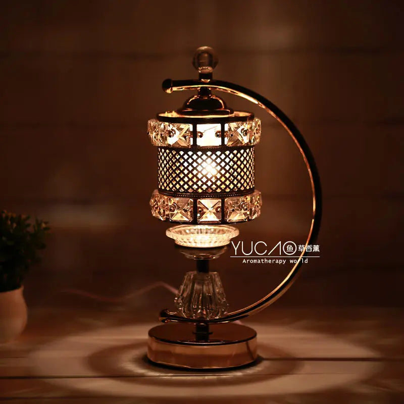 Afralia™ Retro Sleep Aromatherapy Essential Oil Lamp Home Bedroom Aroma Stove Plugin