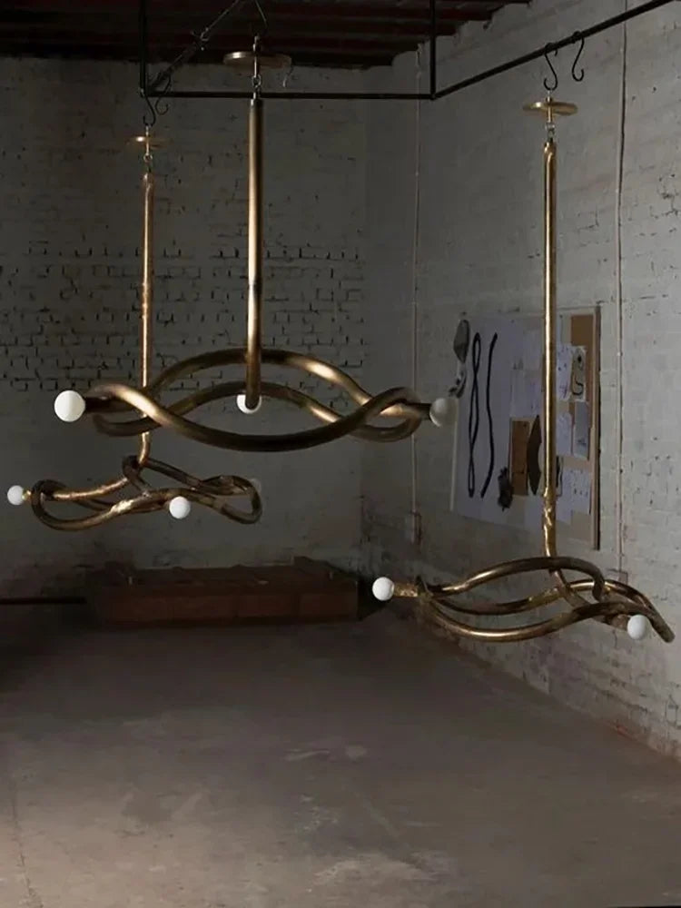 Afralia™ Art Deco Chandelier: Modern Luxury Dimmable Light for Dining and Living Room