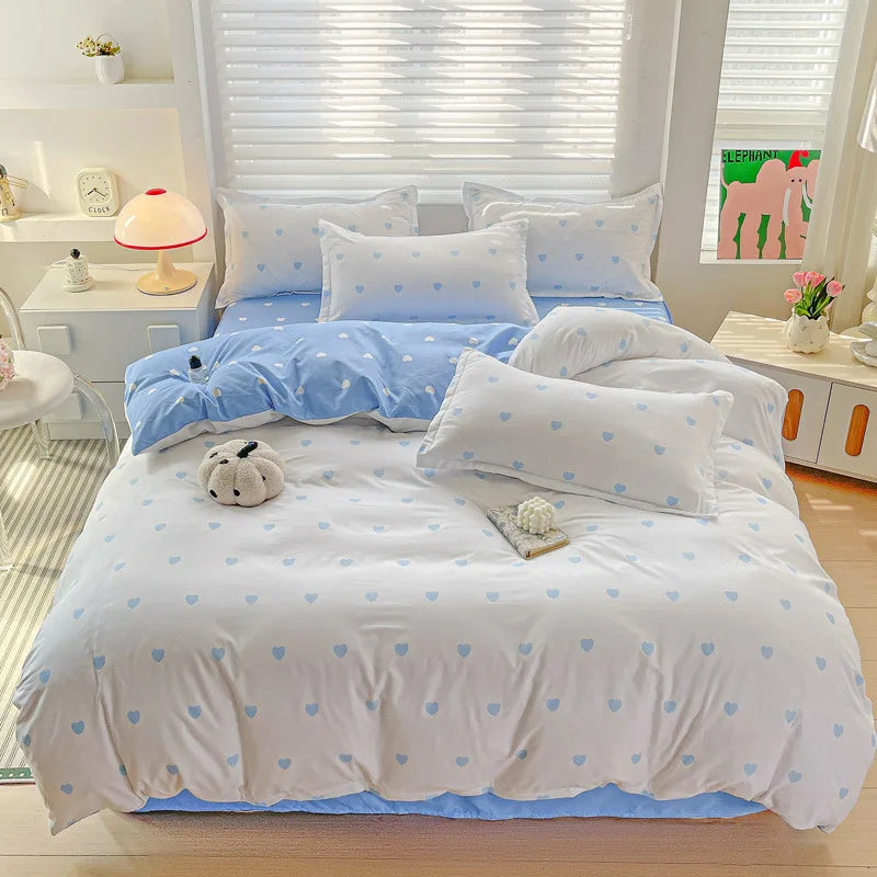 Afralia™ Geometric Pattern Single Duvet Cover, Cozy Cotton Bedding for Autumn/Winter