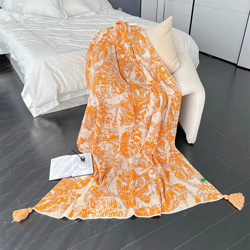 Afralia™ Bohemian Knitted Blanket for Picnic, Office, Bedroom, Sofa, Nap - Multi Purpose Cover