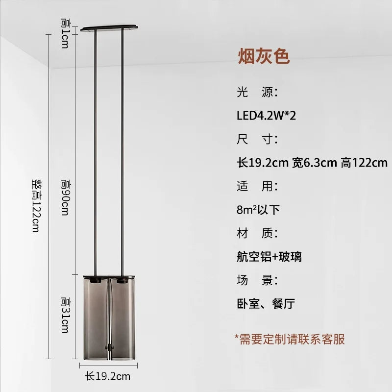 Afralia™ Glass Pendant Light: Modern Italian Design, LED, Small Hanging Lamp for Kitchen Island.