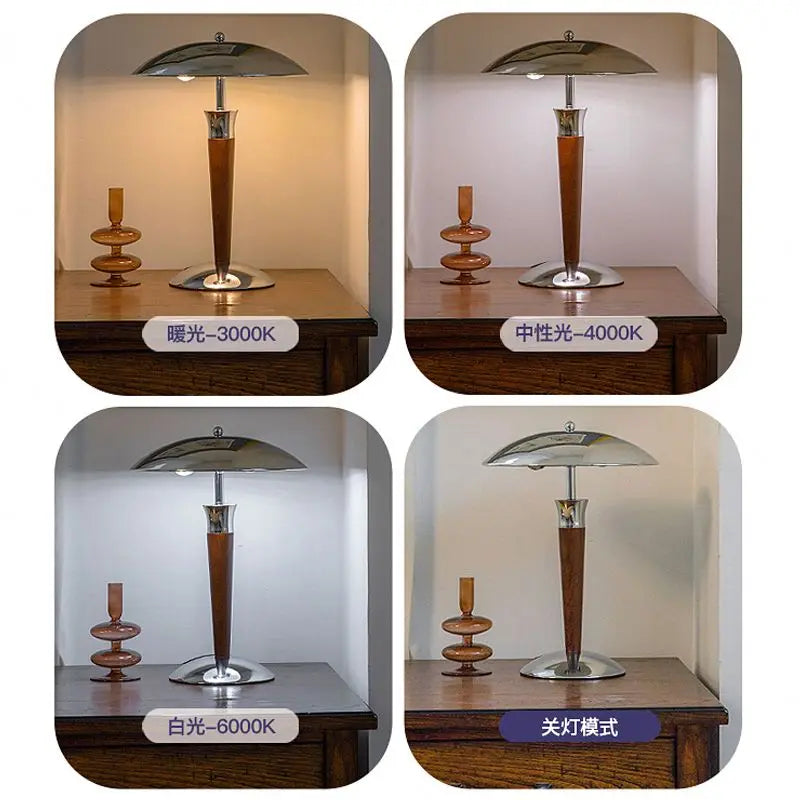 Afralia™ Industrial Desk Lamp Medieval Style Wood/Iron LED Floor Lamp