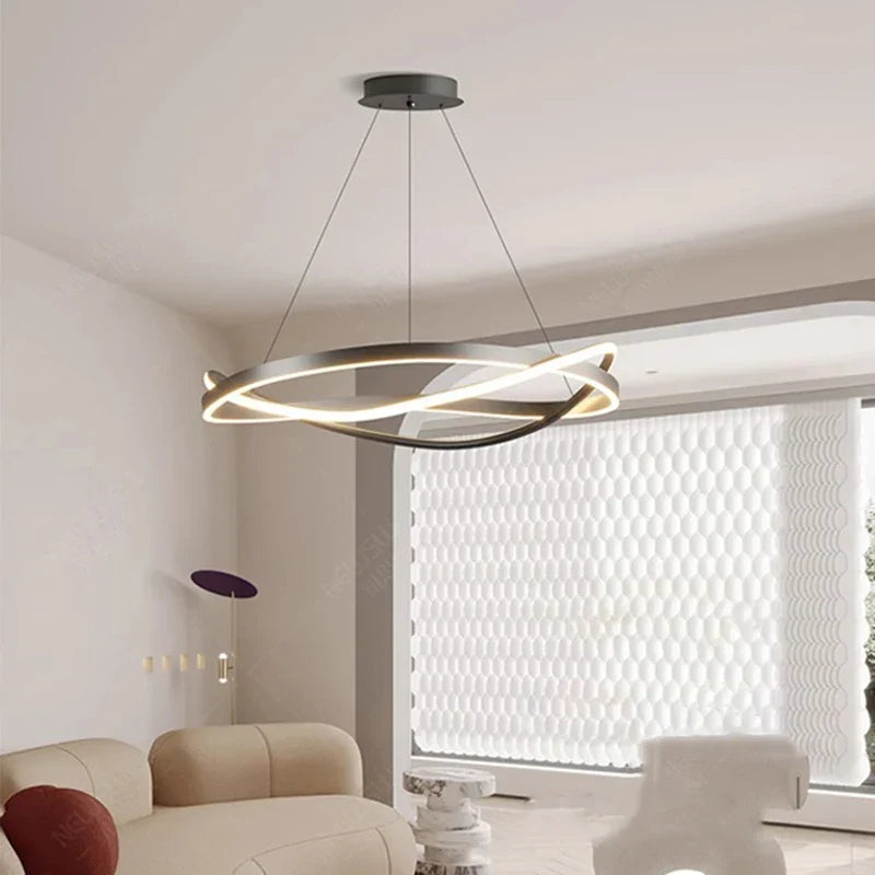 Nordic Crystal LED Pendant Lamp for Kitchen Island by Afralia™