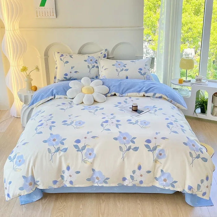 Afralia™ Cotton Printed Bedding Set for Sweet Cozy Sleep