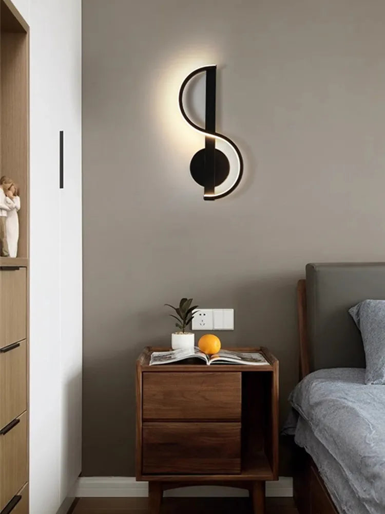 Afralia™ Modern Bedside Wall Lamp AC90-260V - Nordic Design for Bedroom, Living Room & Corridor