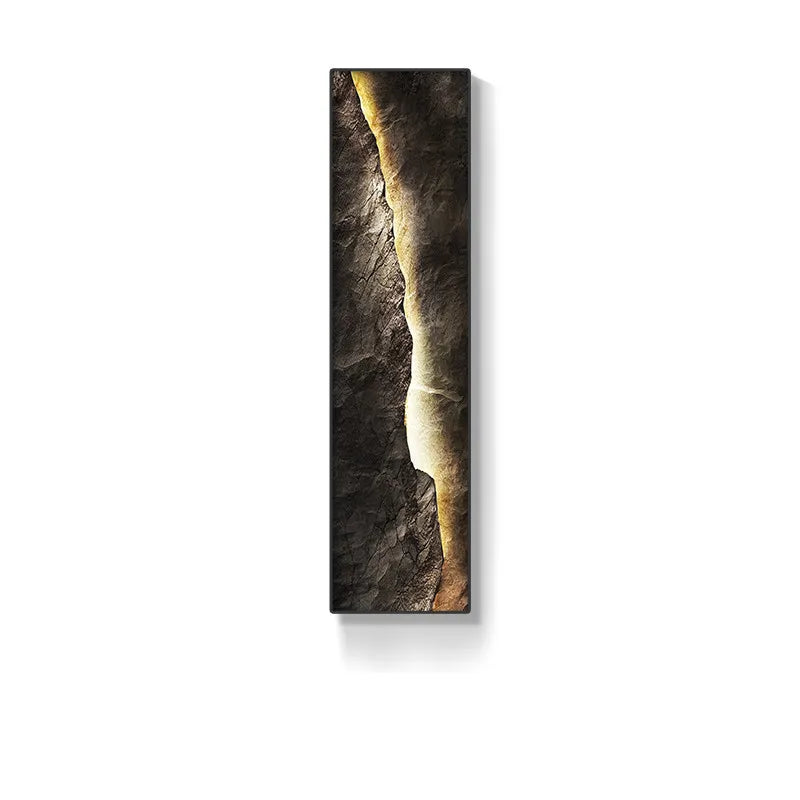 Afralia™ Mountain Crystal Porcelain LED Wall Lamp for Living Room Décor.