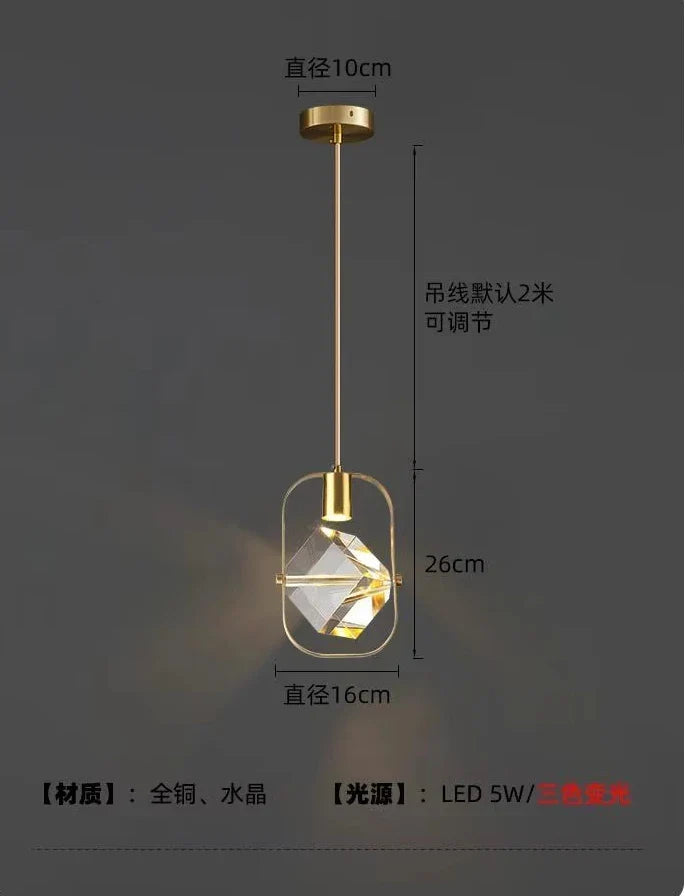 Afralia™ Crystal Pendant Lights for Kitchen with Nordic Design
