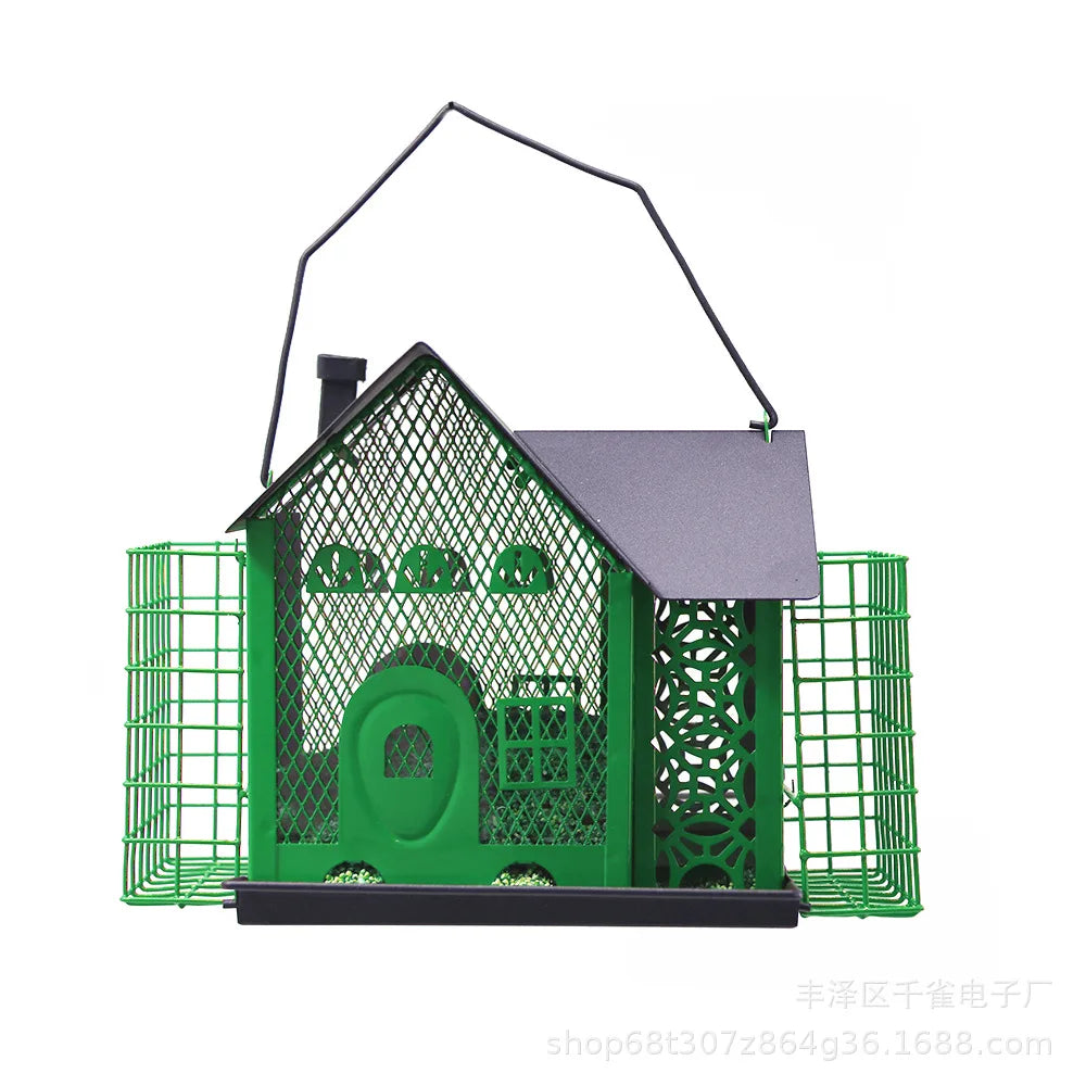 Afralia™ Hanging Metal Bird Feeder House for Hummingbird & Wild Birds