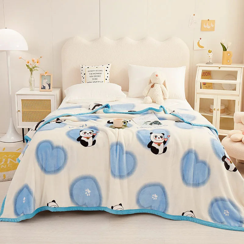 Afralia™ Soft Velvet Ferret Print Blanket for Warmth and Comfort - Autumn Ready