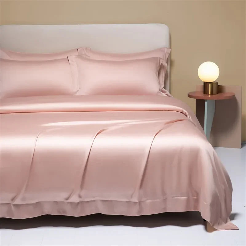 Afralia™ Satin Single Duvet Cover - Cool Solid Color, Smooth Finish