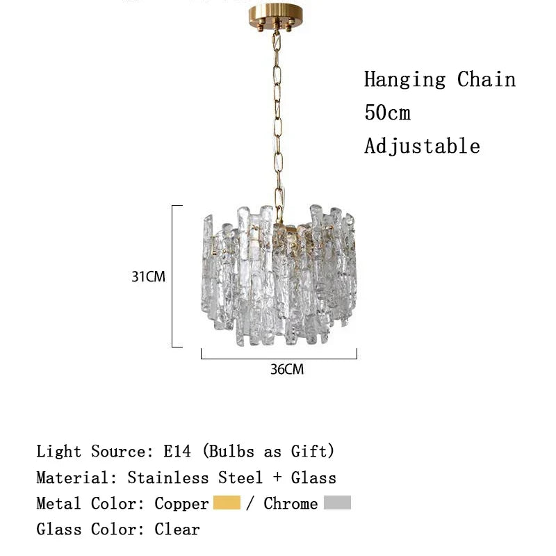 Afralia™ Designer Glass Pendant Lighting | Modern LED Hanging Fixture for Dining Room