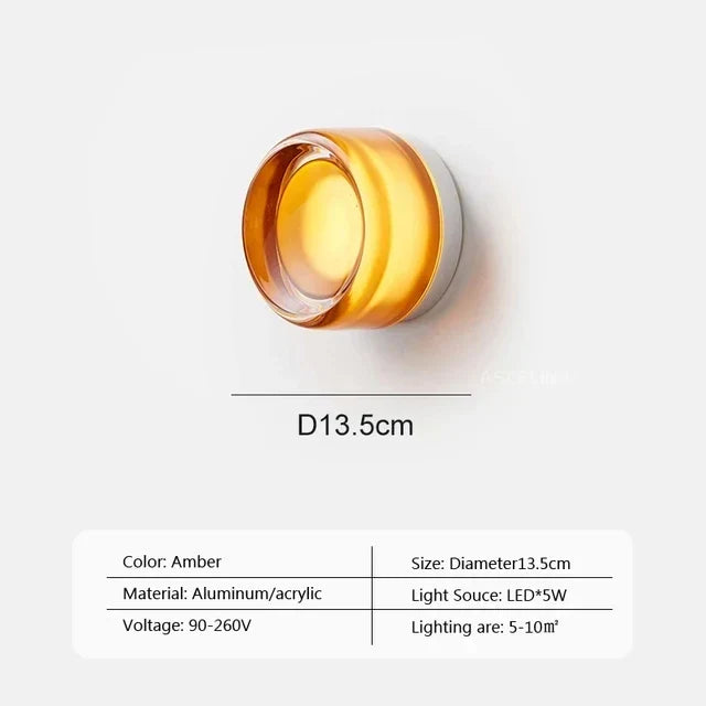 Afralia™ Circular Wall Lamp for Hallway, Bedroom & Courtyard Decoration