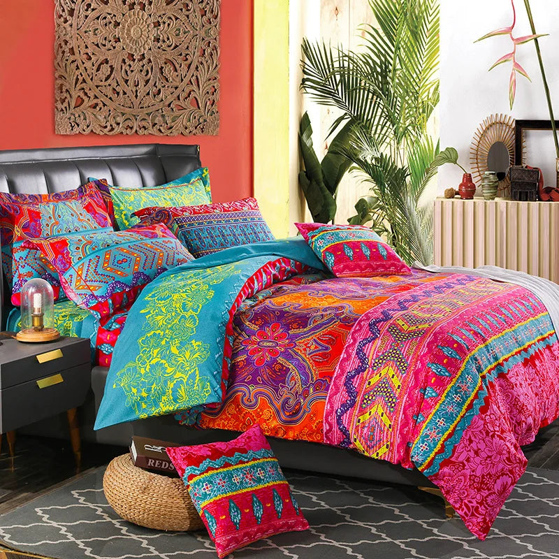 Afralia™ Colored Brushed Bedding Sets: European Style, Soft Quilt Cover Kit for Single-Double Bed