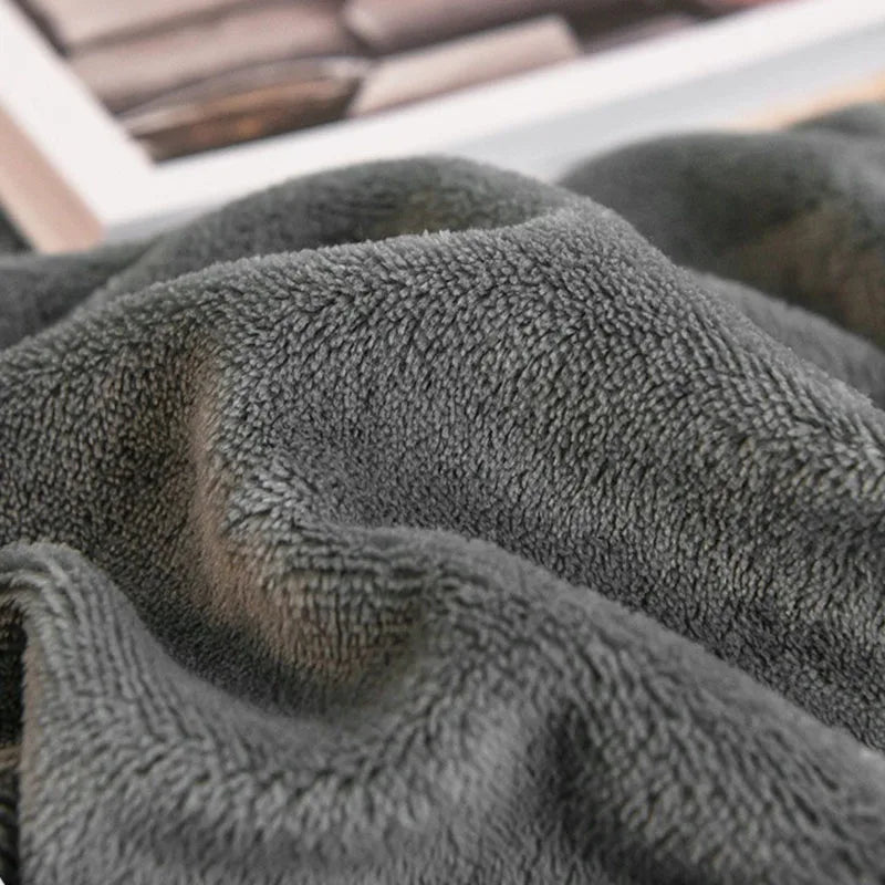 Afralia™ Winter Velvet Fitted Bed Sheet: Nordic Plush Mattress Cover, Warm & Non-Slip