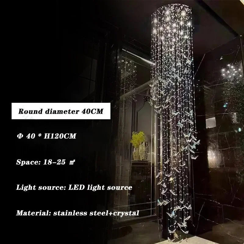 Afralia™ Butterfly Crystal Chandelier for Luxurious Interior Decor