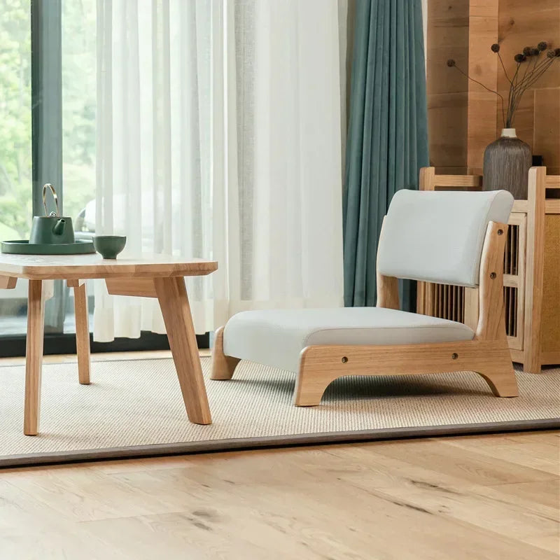 Afralia™ Legless Tatami Chair with Back Support for Reading & Meditation