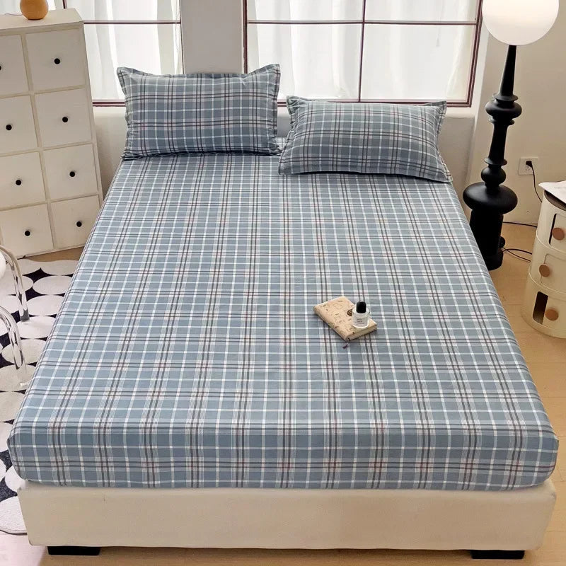 Afralia™ Japanese Style Thick Fitted Sheet for Queen/King Bed