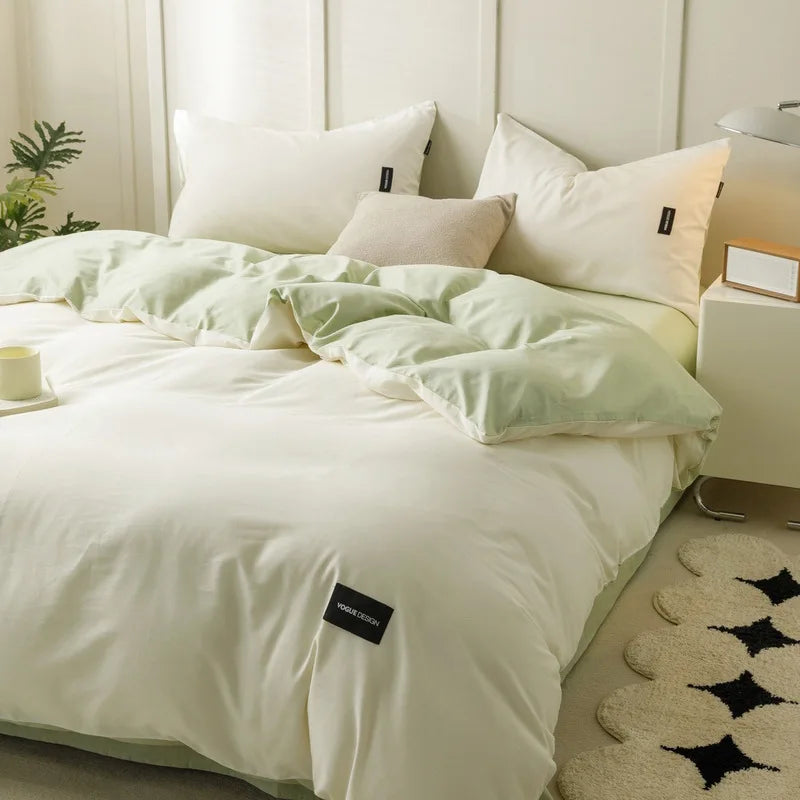 Afralia™ Cotton Bedding Set Super Soft Comforter All Season Home Textile