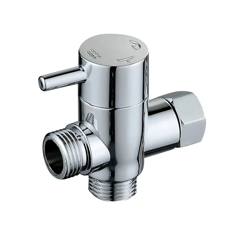 Afralia™ 3-Way Shower Head Diverter Valve | Three Function Switch Adapter - Bathroom Accessories