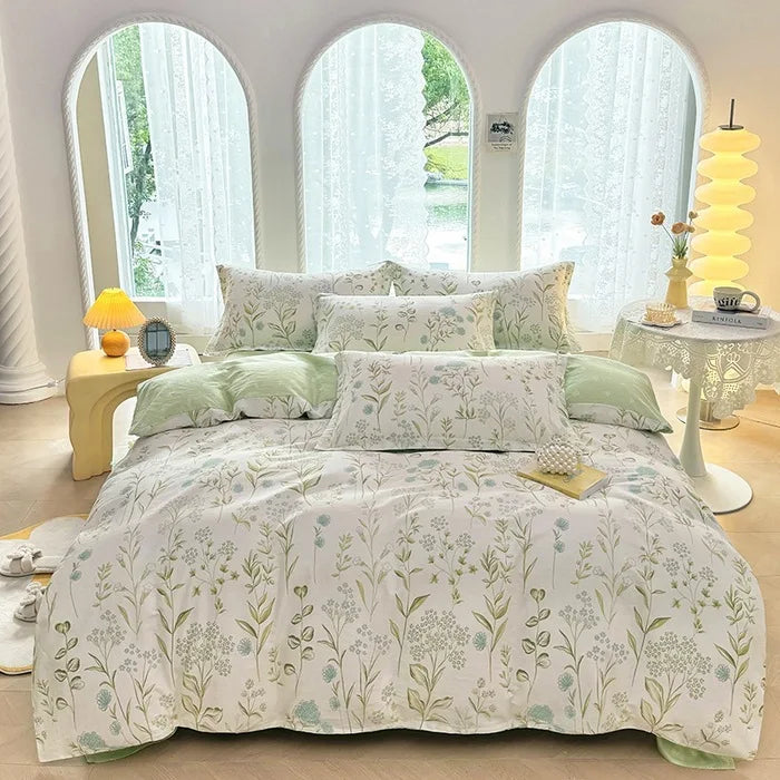 Afralia™ Cotton Printed Bedding Set for Sweet Cozy Sleep