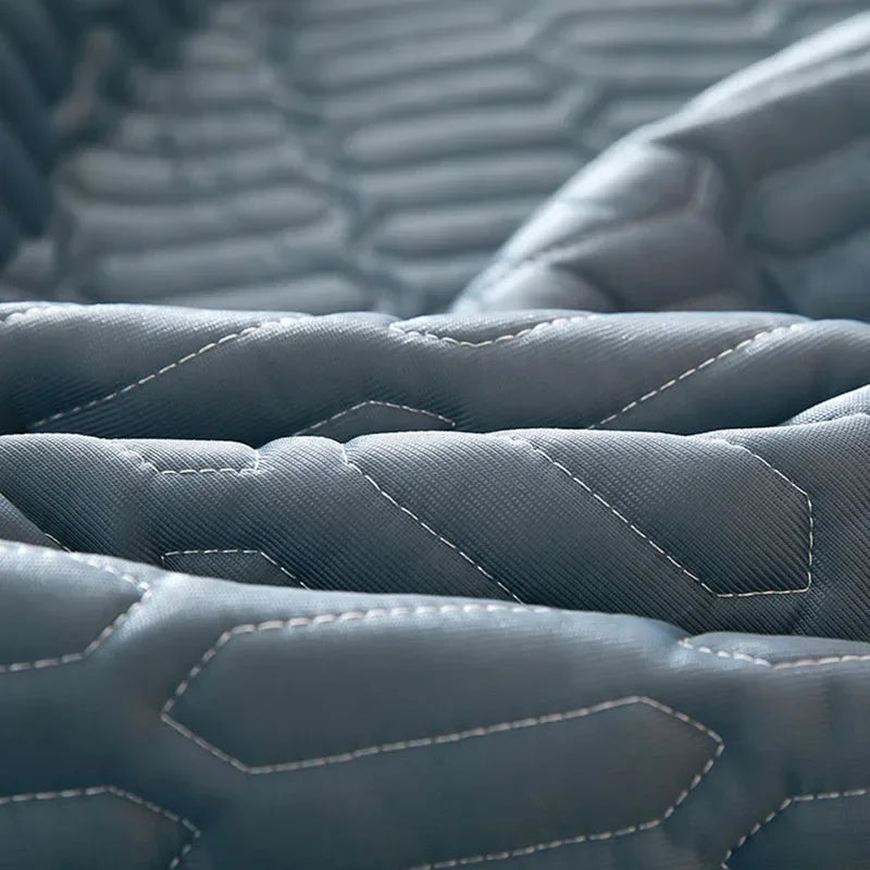 Afralia™ Cooling Latex Fitted Sheet Set: Soft 3-Layer Mattress Protector for Hot Sleepers