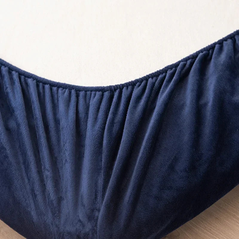 Afralia™ Milk Velvet Single Bed Fitted Sheet: High-Quality Adult Mattress Protector