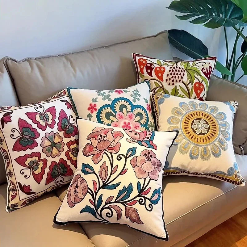 Afralia™ Embroidery Body Pillow: Nordic Comfort for Home & Office