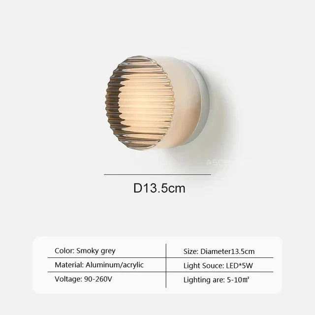 Afralia™ Circular Wall Lamp for Hallway, Bedroom & Courtyard Decoration
