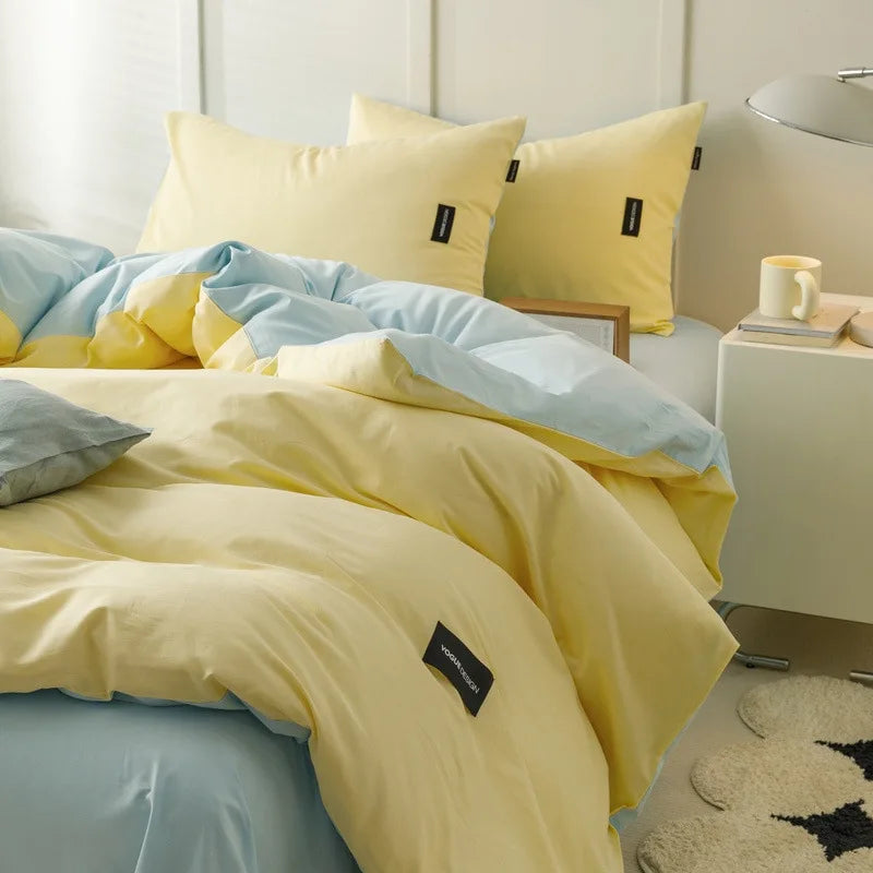 Afralia™ Cotton Bedding Set Super Soft Comforter All Season Home Textile