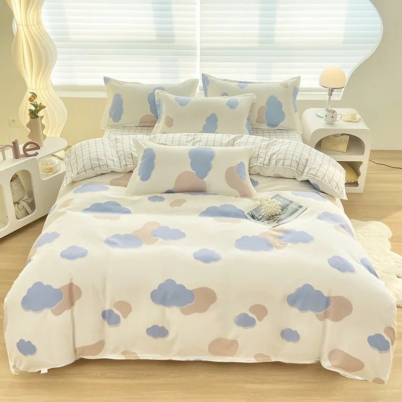 Afralia™ Cute Pattern Duvet Cover | Super Soft Comforter Cover for Single/Double Bed