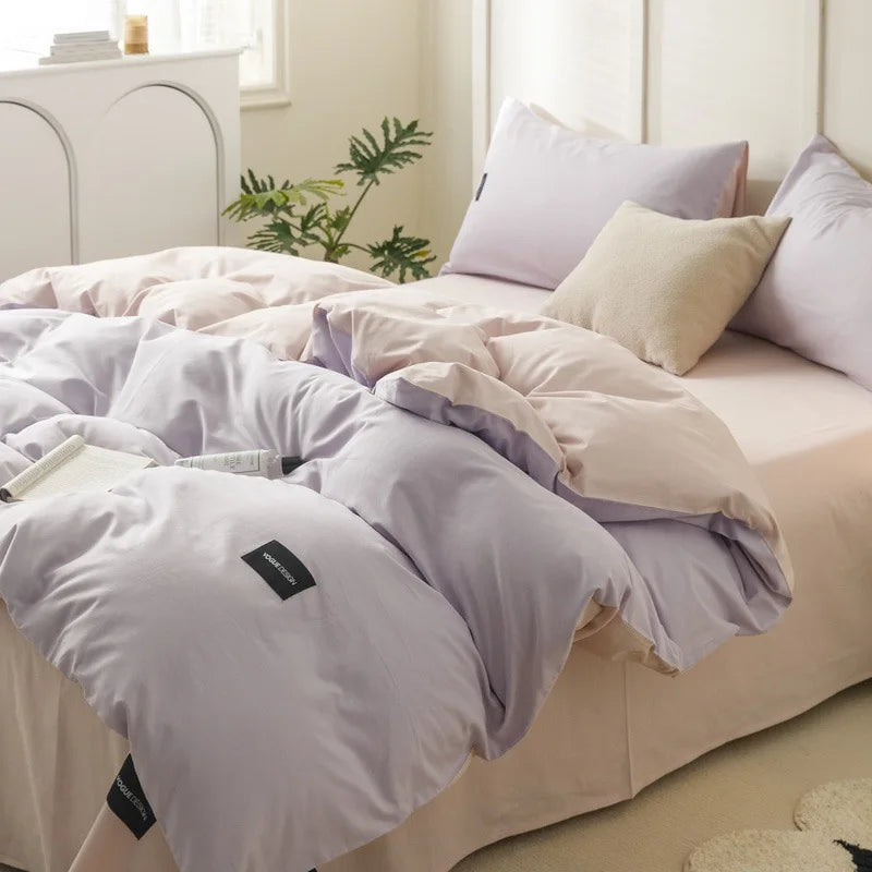 Afralia™ Cotton Bedding Set Super Soft Comforter All Season Home Textile