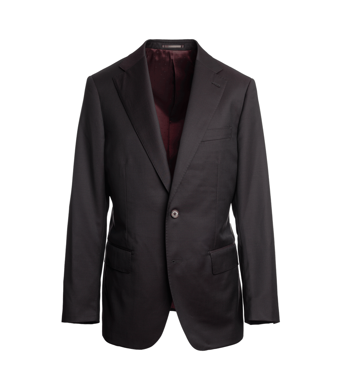 (product) Burgundy Suit by He Spoke Style - custom suits nyc bespoke tailor midtown, noho