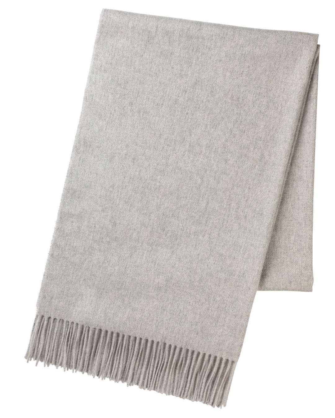 (product) Silver Plain Cashmere Stole - custom suits nyc bespoke tailor midtown, noho