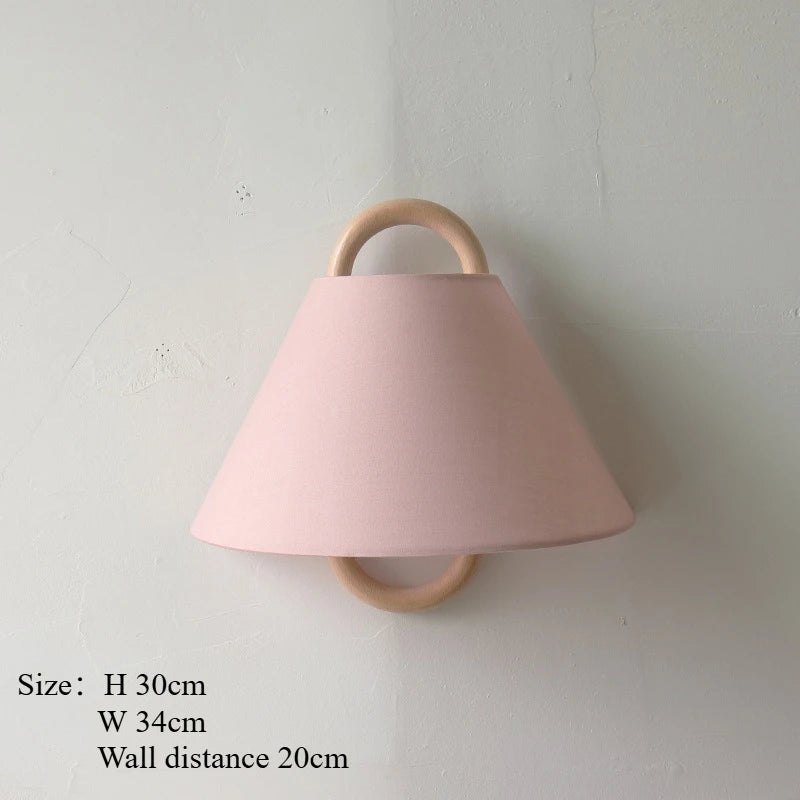 Afralia™ Beech Wood Wall Lamp: Retro Wabi-Sabi Style for Bedroom, Living Room, and Porch