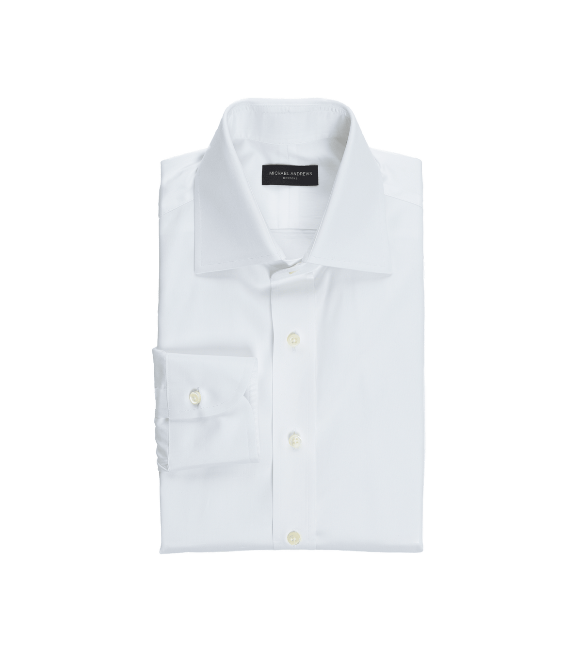 White Poplin Dress Shirt - He Spoke Style Shop - custom suits nyc bespoke tailor midtown, noho