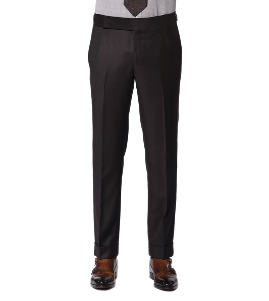 Chocolate Twill Signature Bespoke Trouser - custom suits nyc bespoke tailor midtown, noho
