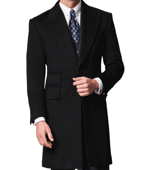 (product) Midnight Blue Overcoat - custom suits nyc bespoke tailor midtown, noho