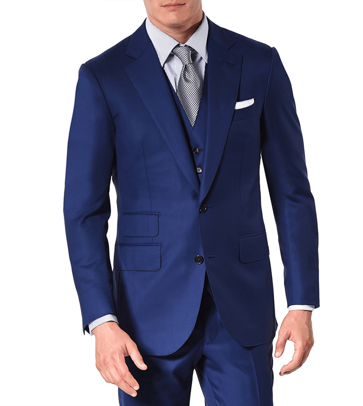 Royal blue Super 150's, two-button Bespoke Suit - custom suits nyc bespoke tailor midtown, noho